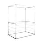 Silver metal pole frame for EZ Build QUEEN sukkah without fabric