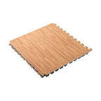 Light brown parquet interlocking foam floor tile